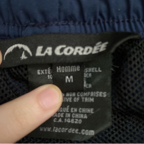 Navy blue La Cordée running shorts - Picture 2 of 4